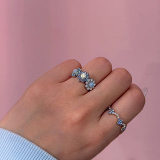 オパールフラワーリング