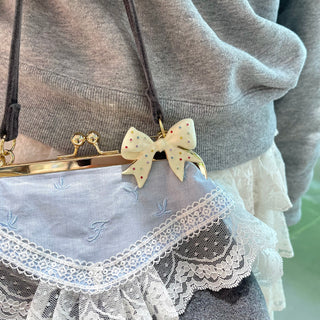 Bijou Topping Ribbon Brooch