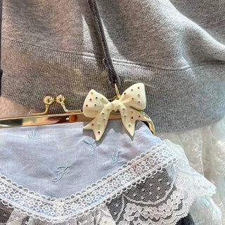Bijou Topping Ribbon Brooch