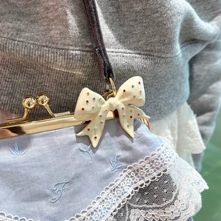 Bijou Topping Ribbon Brooch