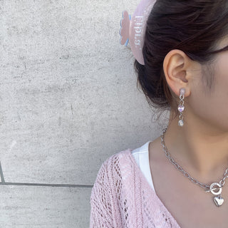 connect heart earrings