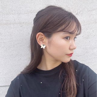flat butterfly earrings