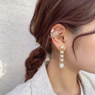 planets clip on earrings