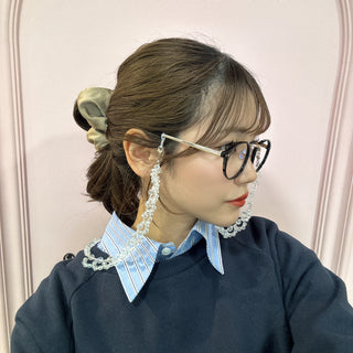 Glasses chain (lace clear)