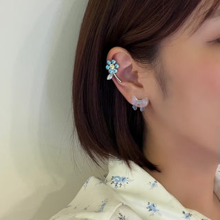 miniベビーリボンピアス（ライトブルー）