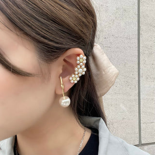 Secret garden clip on earrings (powder YEL)