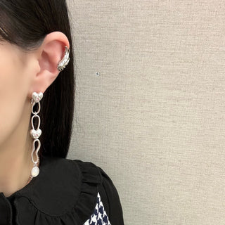 new connect heart clip on earrings