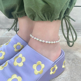 beads &amp; pearl anklets