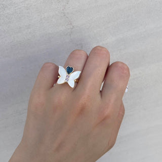 flat butterfly ring