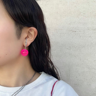 Cherry earrings (NEON PK)