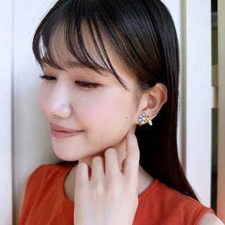 マーガレットイヤリング（マルチ）