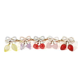 蝴蝶結桃子戒指