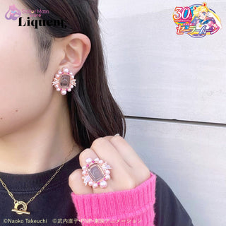 Sailor Moon store x Liquem / Black Lady clip on earrings