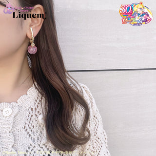 Sailor Moon store x Liquem / Cherry clip on earrings (crystal star compact)