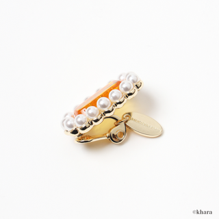 RADIO EVA x Liquem / LCL clip on earrings (Orange Ayanami Rei)