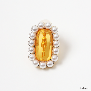 RADIO EVA x Liquem / LCL clip on earrings (Orange Ayanami Rei)