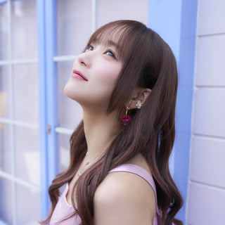 稻葉茉菜佳 × Liquem / 晶透櫻桃耳環 [預計發貨時間：2026年9月上旬]