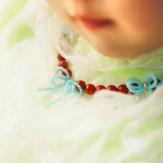 ビーズリボンネックレス（RDBL） [お届け時期:2026年7月上旬頃]