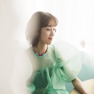 ビーズリボンネックレス（RDBL） [お届け時期:2026年7月上旬頃]