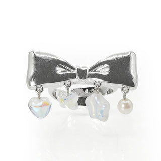 Metal Ribbon Bead Ring