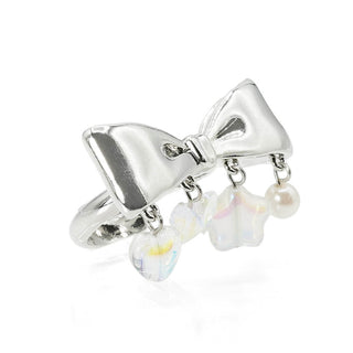 Metal Ribbon Bead Ring