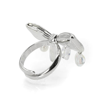 Metal Ribbon Bead Ring