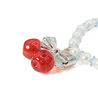 Twin Cherry Ribbon Bracelet