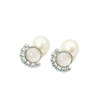 Reversible Rose Quartz Earrings (SLV)