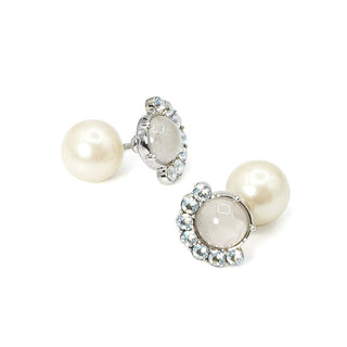 Reversible Rose Quartz Earrings (SLV)