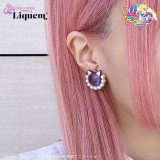 Sailor Moon store x Liquem / ルナPボール（ブラック・ムーンVer.）ピアス