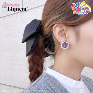 Sailor Moon store x Liquem / Luna P Ball (Black Moon Ver.) clip on earrings