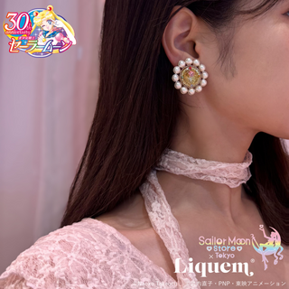 Sailor Moon store x Liquem / Liquem limited transformation brooch clip on Earrings