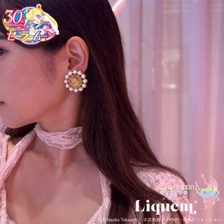 Sailor Moon store x Liquem / Liquem limited transformation brooch clip on Earrings