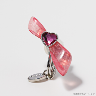 Cure Black Ribbon clip on earrings [Delivery: Early March 2026]
