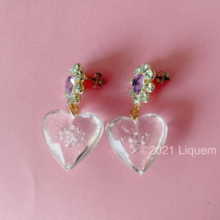 Pendientes de burbujas de Liquem / Bloom Heart (diciembre)