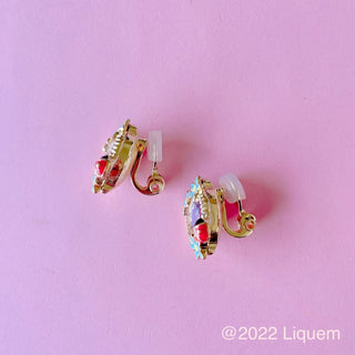 Liquem / Ladybug clip on earrings