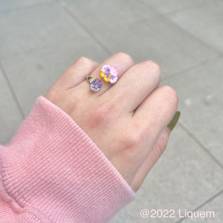 Liquem / pansy ring