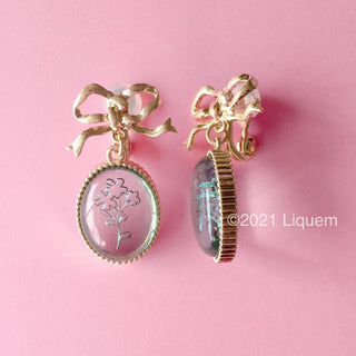 Liquem / debutante clip on earrings
