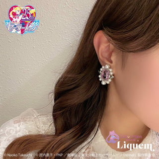 Sailor Moon store x Liquem / Super Sailor Moon intaglio clip on earrings