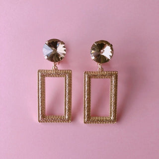 [clip on earrings] Liquem / Art frame clip on earrings