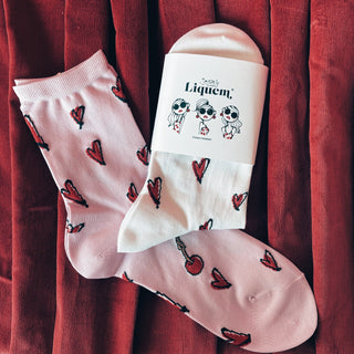 Josie's RUNWAY × Liquem / Heart socks (WT)