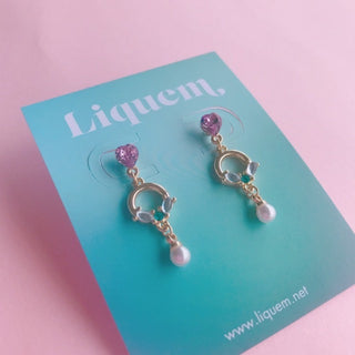 &lt;earrings&gt; Liquem / Petit circle earrings