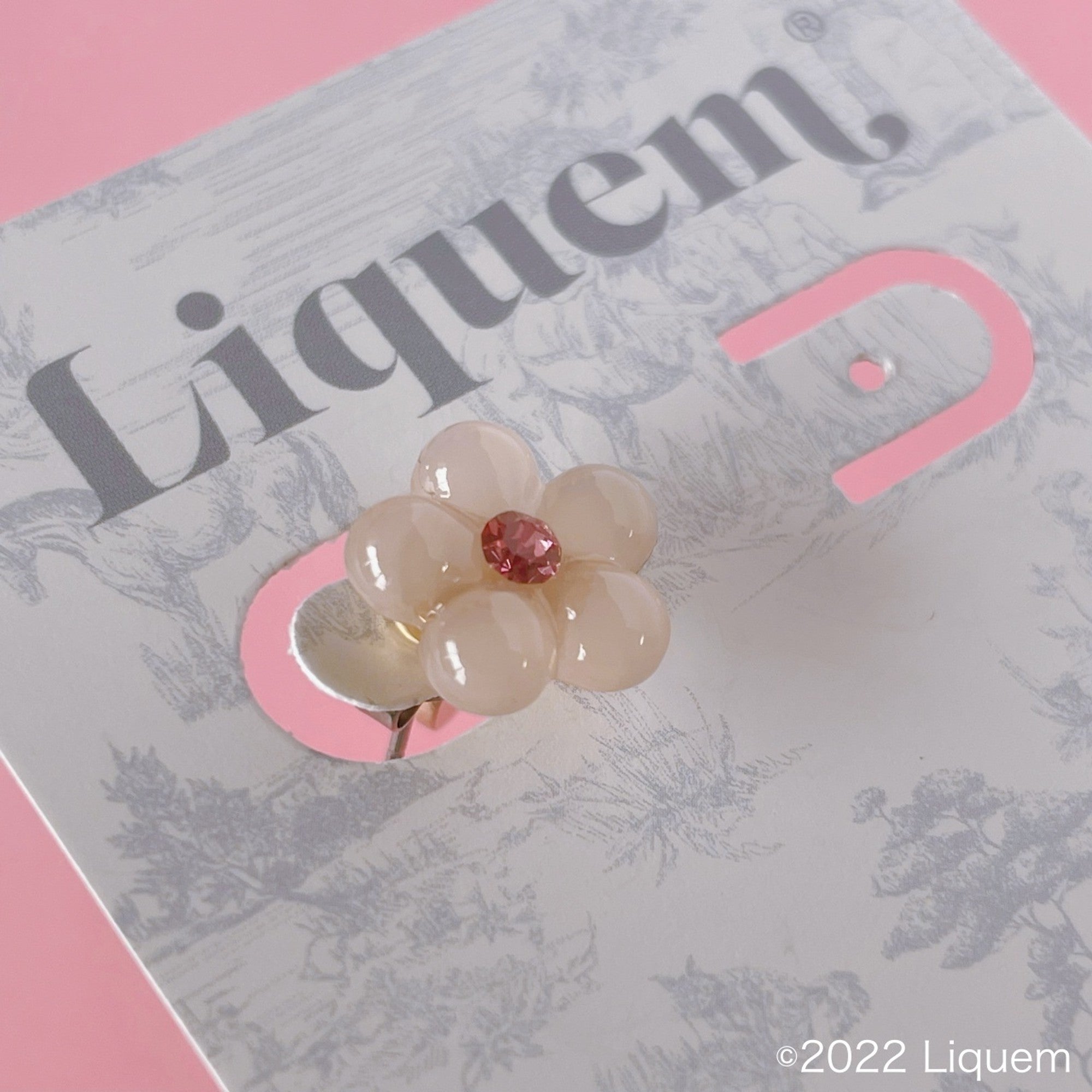 Liquem / フラワーミニoneピアス(PK)