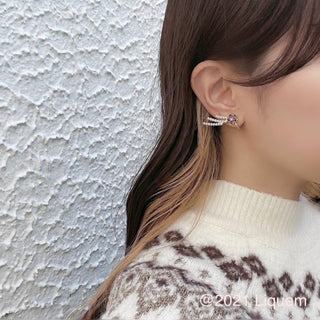 Liquem / shooting star earrings