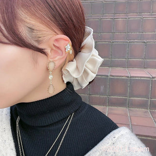 Liquem / Soda sorbet earrings (cream beige)