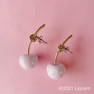 Liquem / Cherry earrings (Marble LV)