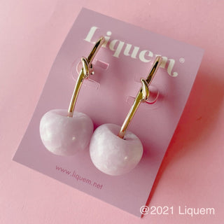 Liquem / Cherry earrings (Marble LV)