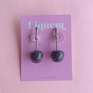 Liquem/Kids cherry earrings (black)