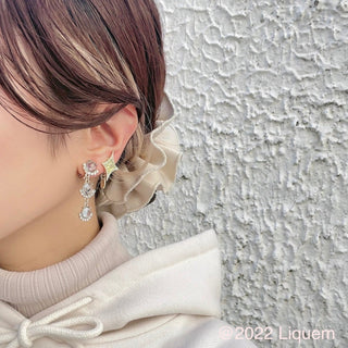 Liquem / Mini Cafe Latte earrings (Ice Blue)