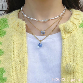 Liquem / butterfly garden necklace